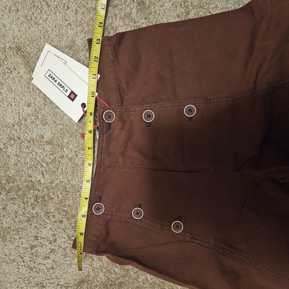 Zara Brown Buttoned Pants